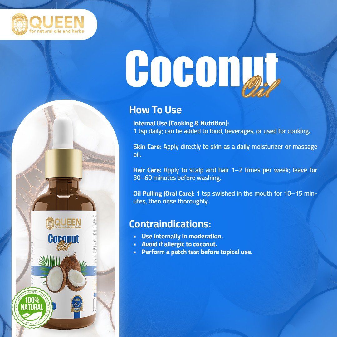 Queen Natural Virgin Coconut Oil 4 Virgin Coconut Oil - الصورة 4