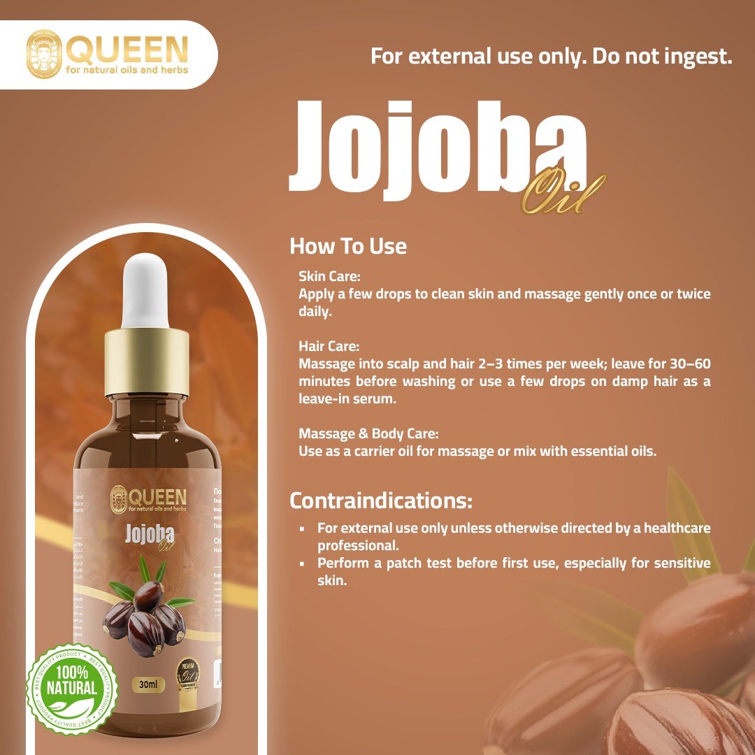 Queen Natural Jojoba Oil 5 Jojoba Oil - Image 5
