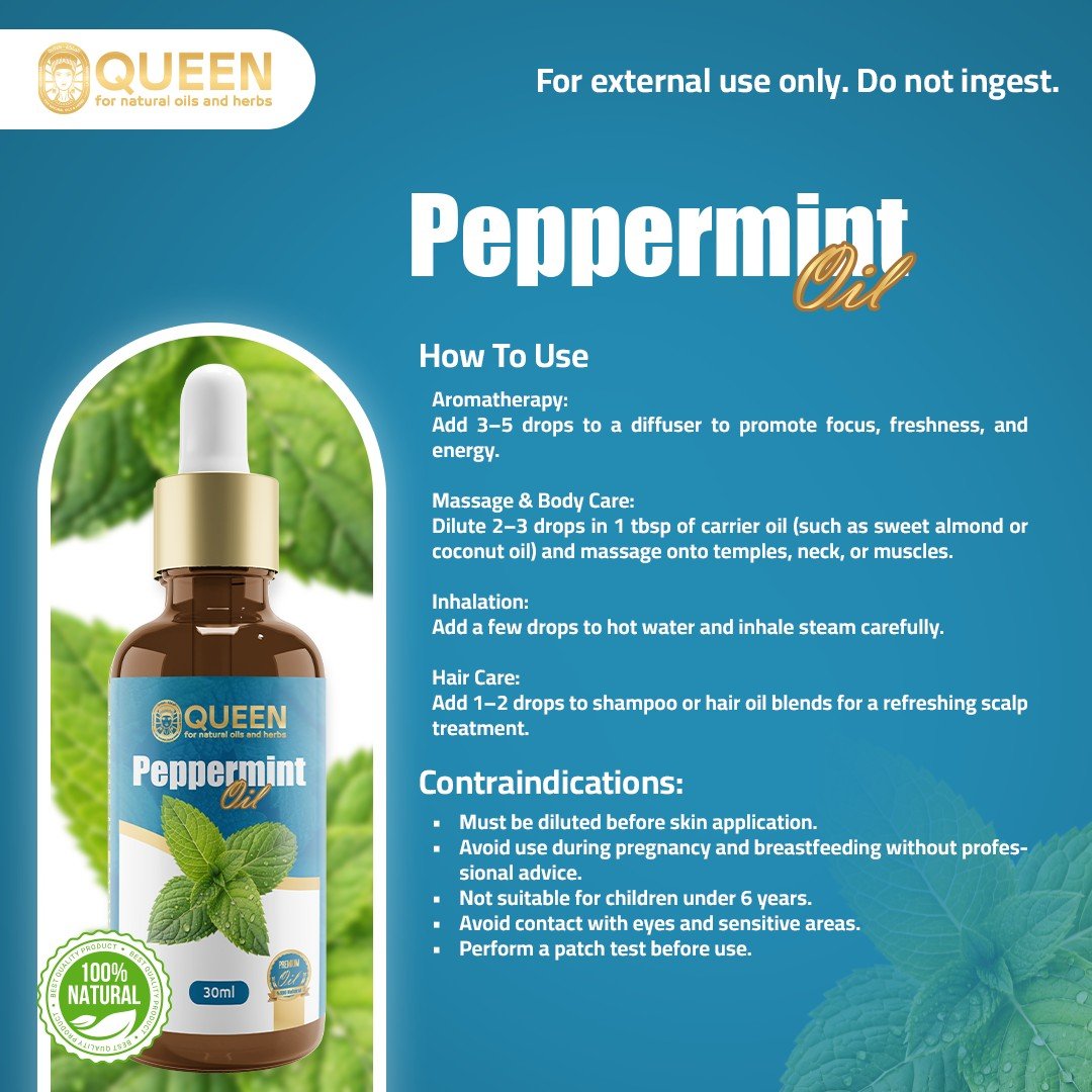 Queen Natural Peppermint oil 5 Peppermint oil - Image 5