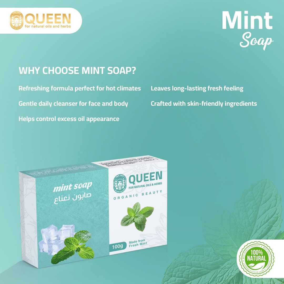 Queen Natural Mint soap 6 Mint soap - Image 6