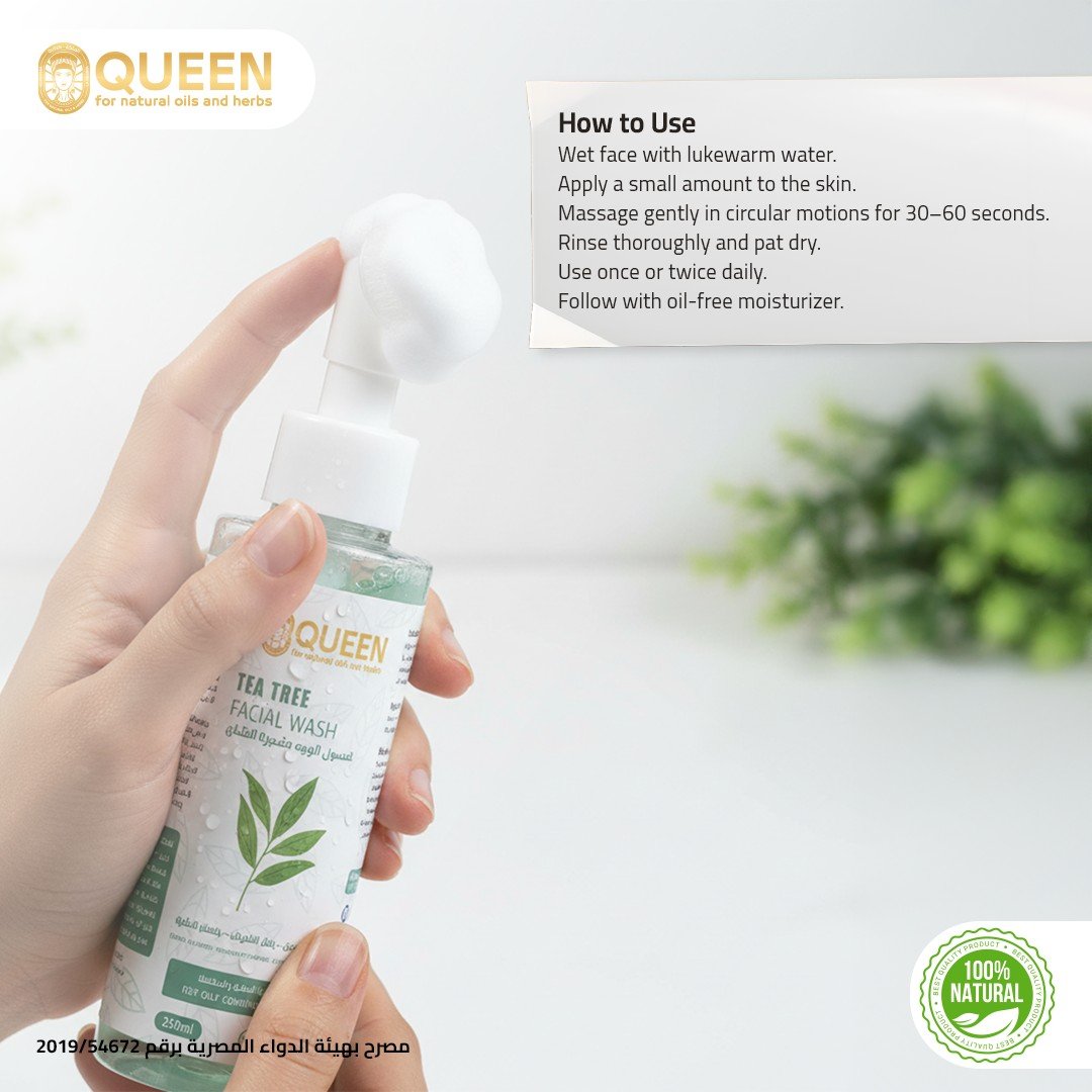 Queen Natural Tea Tree facial wash 3 Tea Tree facial wash - Image 3