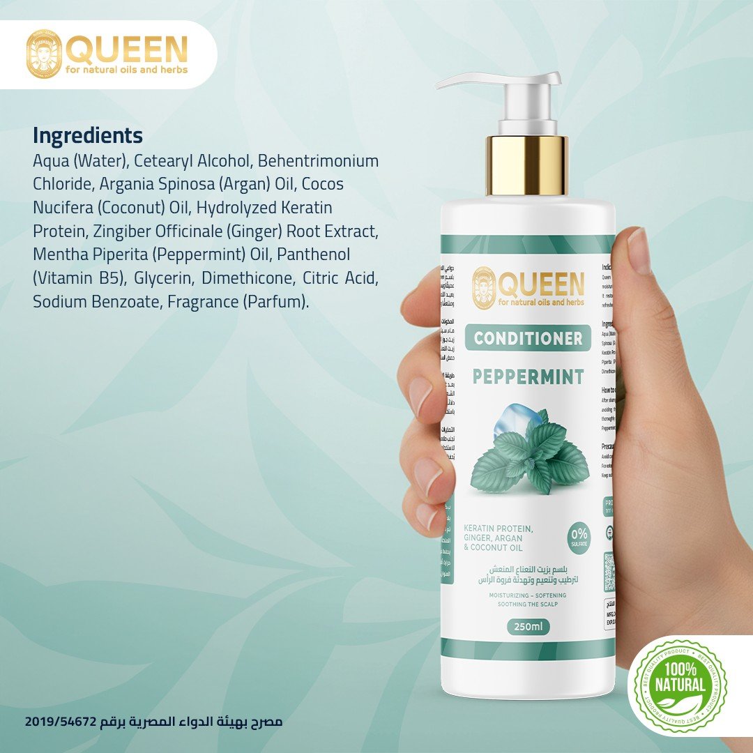 Queen Natural Peppermint Conditioner 4 Peppermint Conditioner - Image 4