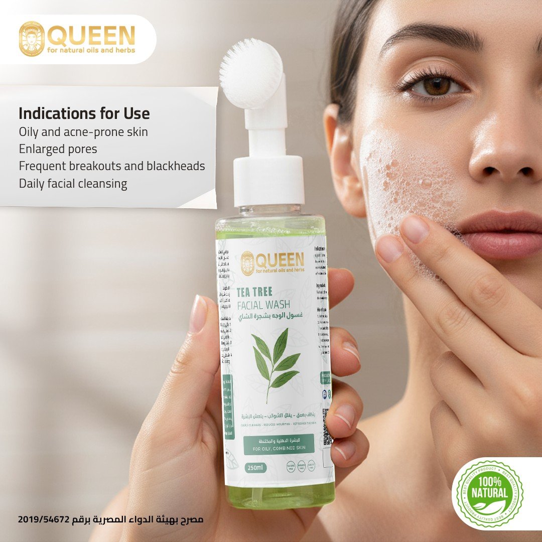 Queen Natural Tea Tree facial wash 4 Tea Tree facial wash - Image 4